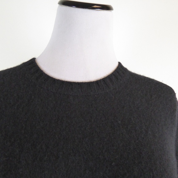 RALPH LAUREN CASHMERE BLACK CREWNECK SWEATER M L - Picture 2 of 4